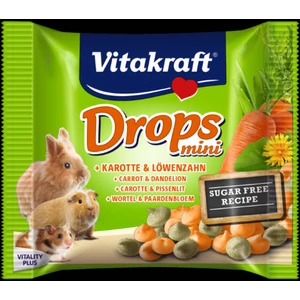 Vitakraft mini drops 40g - sárgarépa