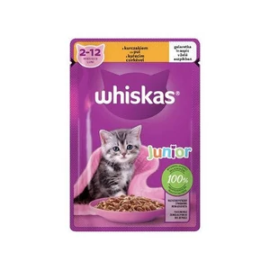 Whiskas Junior Chicken - Nedves eledel (csirke, aszpikban) kölyökmacskák részére (85g)
