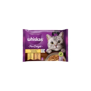 Whiskas Pure Delights Baromfi falatkák aszpikban 4x85g