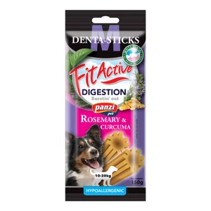 FitActive SNACK Denta-Sticks DIGESTION 150g M Rosemary+Curcuma
