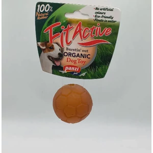 Fitactive natúr gumijáték focilabda, 4cm 315980
