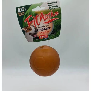 Fitactive natúr gumijáték focilabda, 6cm 315997