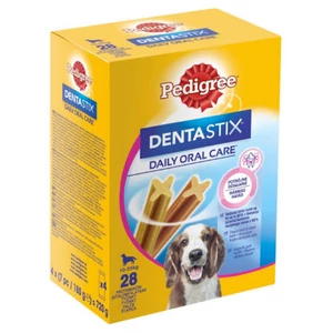 Pedigree DentaStix 10-25kg(720g) - jutalomfalat (fogtisztító) Közepes testű kutyák részére 4x (7db/180g)