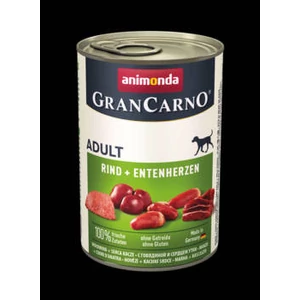 Animonda GranCarno Adult (marha,kacsaszív) konzerv - Felnőtt kutyák részére (400g)