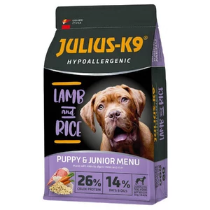 JULIUS K-9 HighPremium 3kg PUPPY&JUNIOR Hypoallergenic LAMB&Rice
