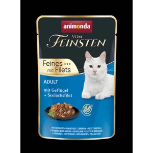 Animonda Vom Feinsten Fines Filets - (szárnyas, tengeri lazacfilé) felnőtt macskák részére (85g)