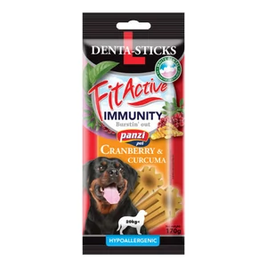FitActive SNACK Denta-Sticks IMMUNITY 170g L Cranberry+Curcuma