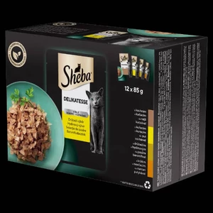 Sheba Delicacy in Jelly Adult - Alutasakos (Baromfi válogatás, zselés) macskák részére (12x85g)