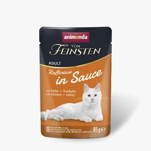 Animonda Vom Feinsten Adult (Raffinesse in Sauce) alutasakos csirke+pulyka - Felnőtt macskák részére (85g)