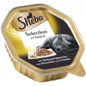 Sheba 85g Alutálcás - szárnyas darabokkal