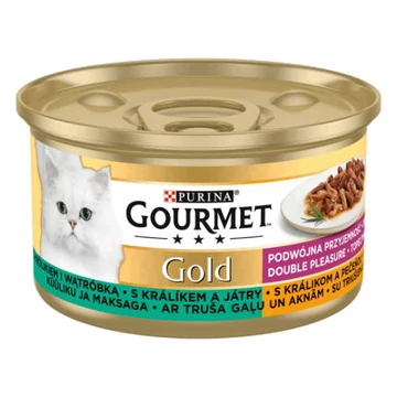 Gourmet Gold nyúl/máj duó 85g