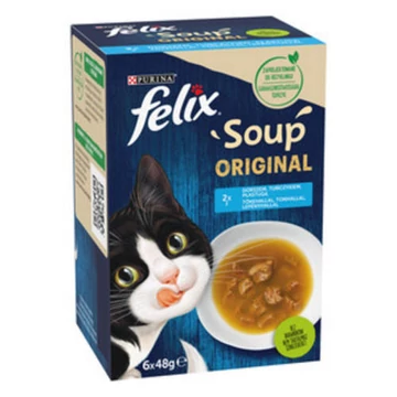 Felix Soup Original Halas válogatás szószban, 6x48g