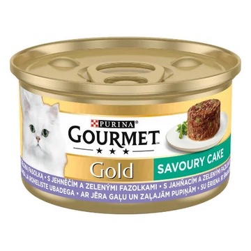 Gourmet Gold savoury cake csirke/bárány/zöldbab, 85g