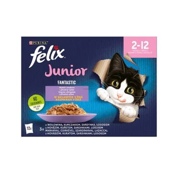 Felix Fantastic junior vegyes válogatás aszpikban, 12x85g