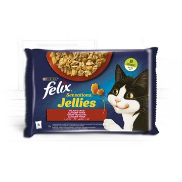 Felix Sensations Jellies házias válogatás aszpikban, 4x85g