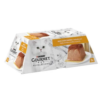 Gourmet Revelations Pastétom csirke/szósz nedves macskaeledel 2*57g