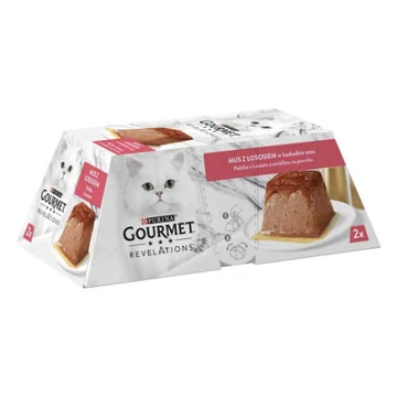 Gourmet Revelations Pastétom lazac/szósz nedves macskaeledel 2*57g
