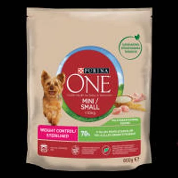 Purina ONE Mini WEIGHT CONTROL Pulykában gazdag száraz kutyaeledel 800g