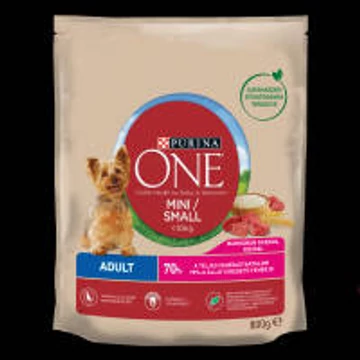 Purina ONE Mini ADULT Marhában gazdag száraz kutyaeledel 800g