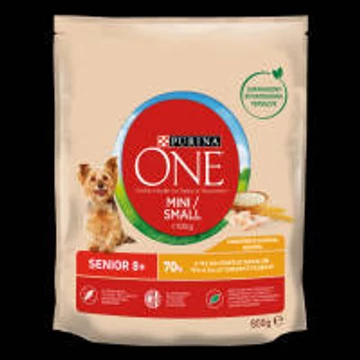 Purina ONE Mini SENIOR Csirkében gazdag száraz kutyaeledel 800g