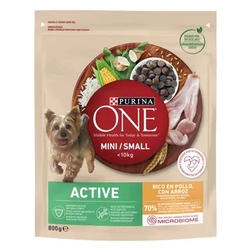 Purina ONE Mini ACTIVE Csirke rizs száraz kutyaeledel 800g