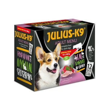 JULIUS K-9 DOG SPECIAL PACK Borjú & Nyúl 12x100g