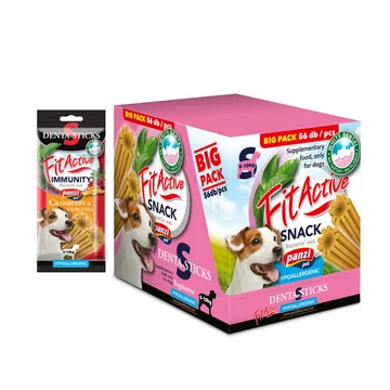 FitActive SNACK Denta-Sticks IMMUNITY 14*140g S Cranberry+Curcuma /CRT/