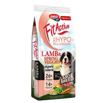 FitActive ORIGINALS 15kg PUPPY&JUNIOR XXL HYPOALLERGENIC Lamb&Spring Veggies