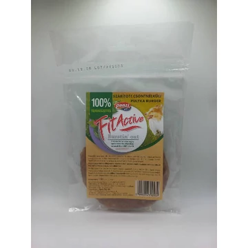 FitActive snack - Szárított csont nélküli pulykaburger CRT 10*100g