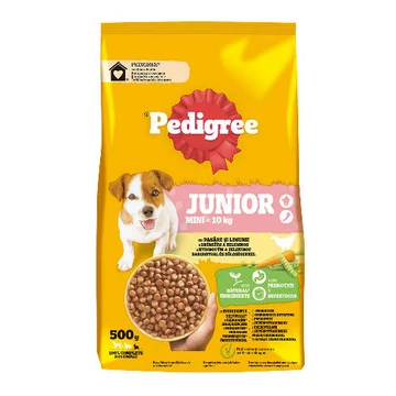 Pedigree száraz 500g Junior S Baromfi-zöldség