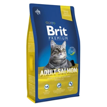 Brit Premium Cat 8kg Adult Salmon Száraztáp