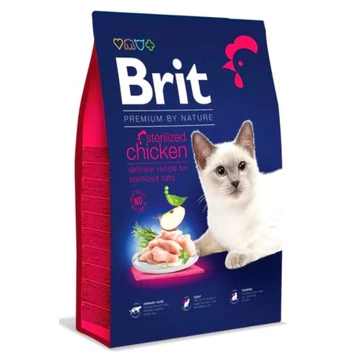 Brit Premium Cat 8kg Sterilized Chicken Száraztáp