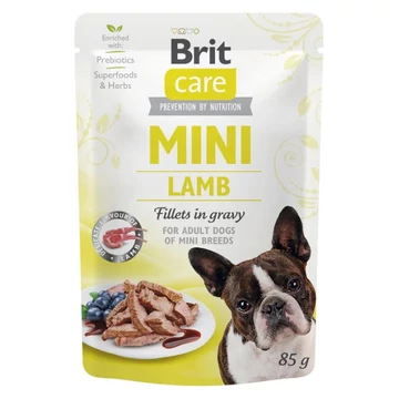 Brit Care Dog 24x85g MINI Lamb Fillets Alutasakos