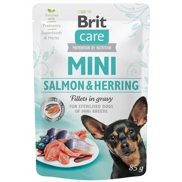 Brit Care Dog 24x85g MINI Salmon&Herring Steril