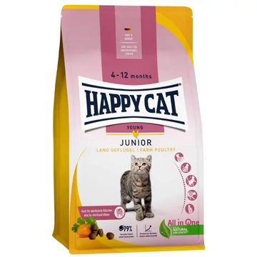 Happy Cat Junior Baromfi 10kg Száraztáp Macska