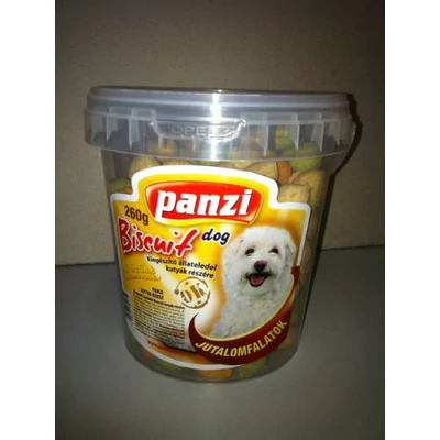 Panzi kutya keksz töltelékkel vödrös 260g