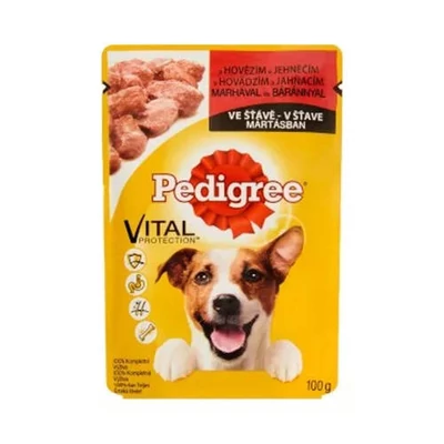 Pedigree 100g alutasakos - marha-bárány