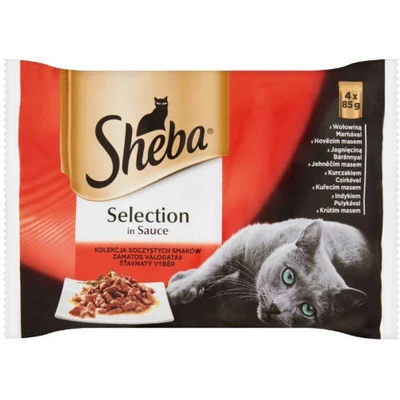 Sheba 4x85g alutasakos - húsos válgatás