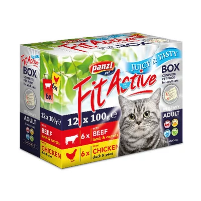 FitActive FITABOX macska 12x100g