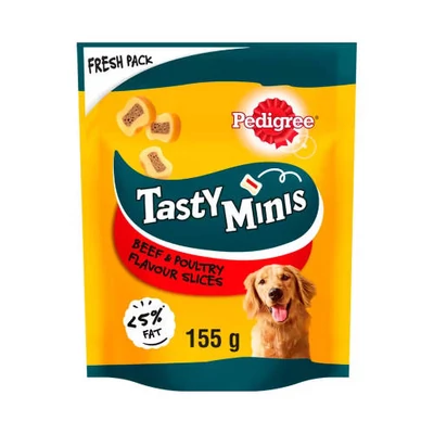 Pedigree Tasty Minis Chewy Slices 155g - marha