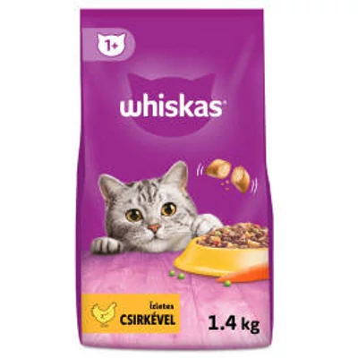 Whiskas Adult Chicken +1 - Szárazeledel (csirkehússal) felnõtt macskák részére (1,4kg)