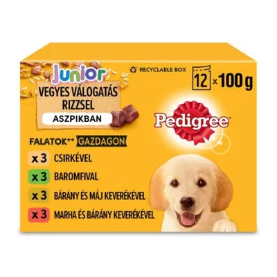 Pedigree alutasakos 12x100g junior - cs-b-b-m