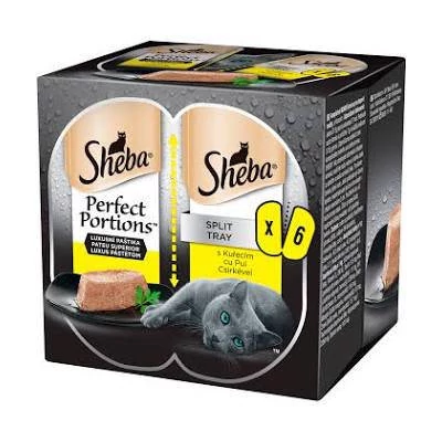 SHEBA Perfect Portions 3-pack Csirke 6X37,5G