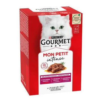 Gourmet Mon Petit marha/borjú/bárány, 6x50g
