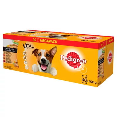 Pedigree alutasakos 40x100g marha-baromfi-bárány MEGAPACK