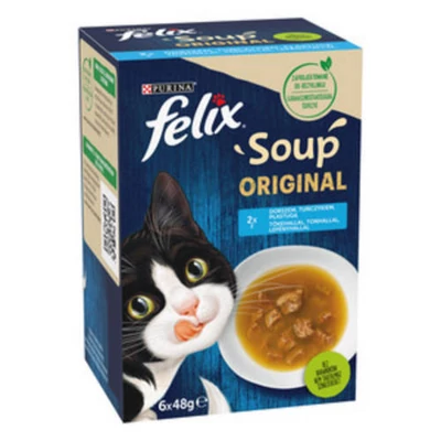 Felix Soup Original Halas válogatás szószban, 6x48g