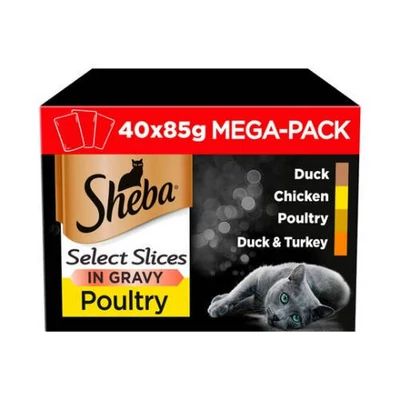 Sheba 40x85g alutasakos - szárnyas válogatás