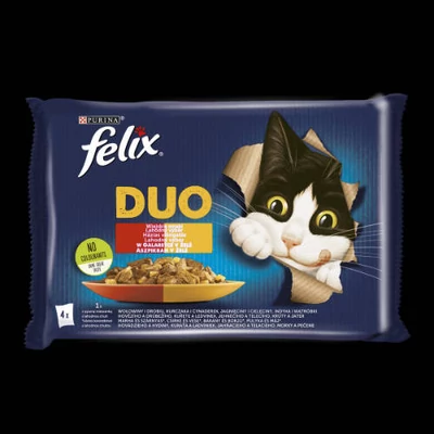 Felix Fantastic Duo házias válogatás aszpikban, 4x85g
