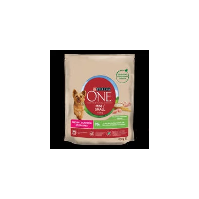 Purina ONE Mini WEIGHT CONTROL Pulykában gazdag száraz kutyaeledel 800g