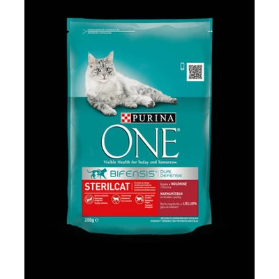 Purina ONE STERILCAT Marhában és búzában gazdag száraz macskaeledel 800g